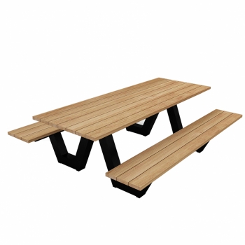 Уличный стол со скамейками "Agne"